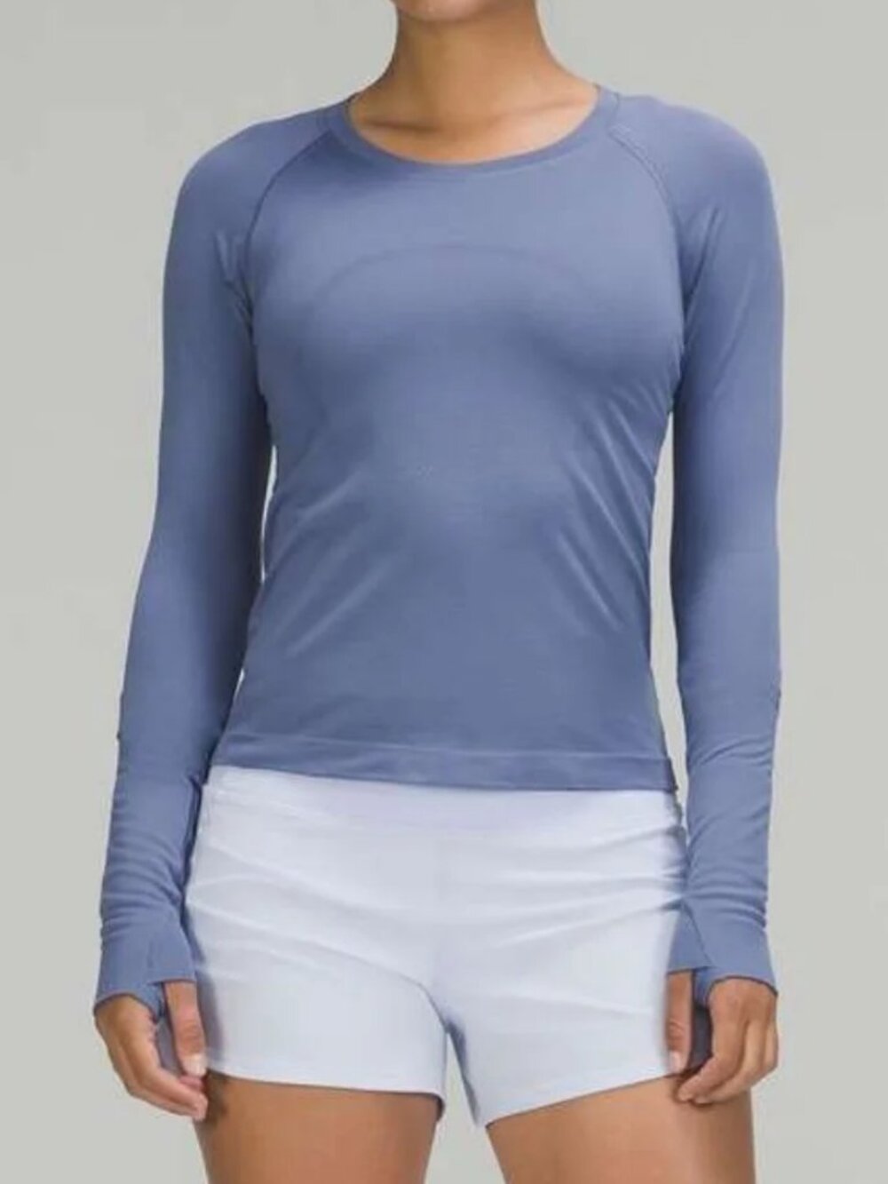 Lululemon Oasis Blue Swiftly Tech 2.0 Long Sleeve Top Race Length Size 6 NWT